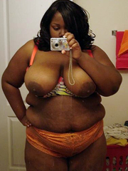 Thick black housewife in huge pink..